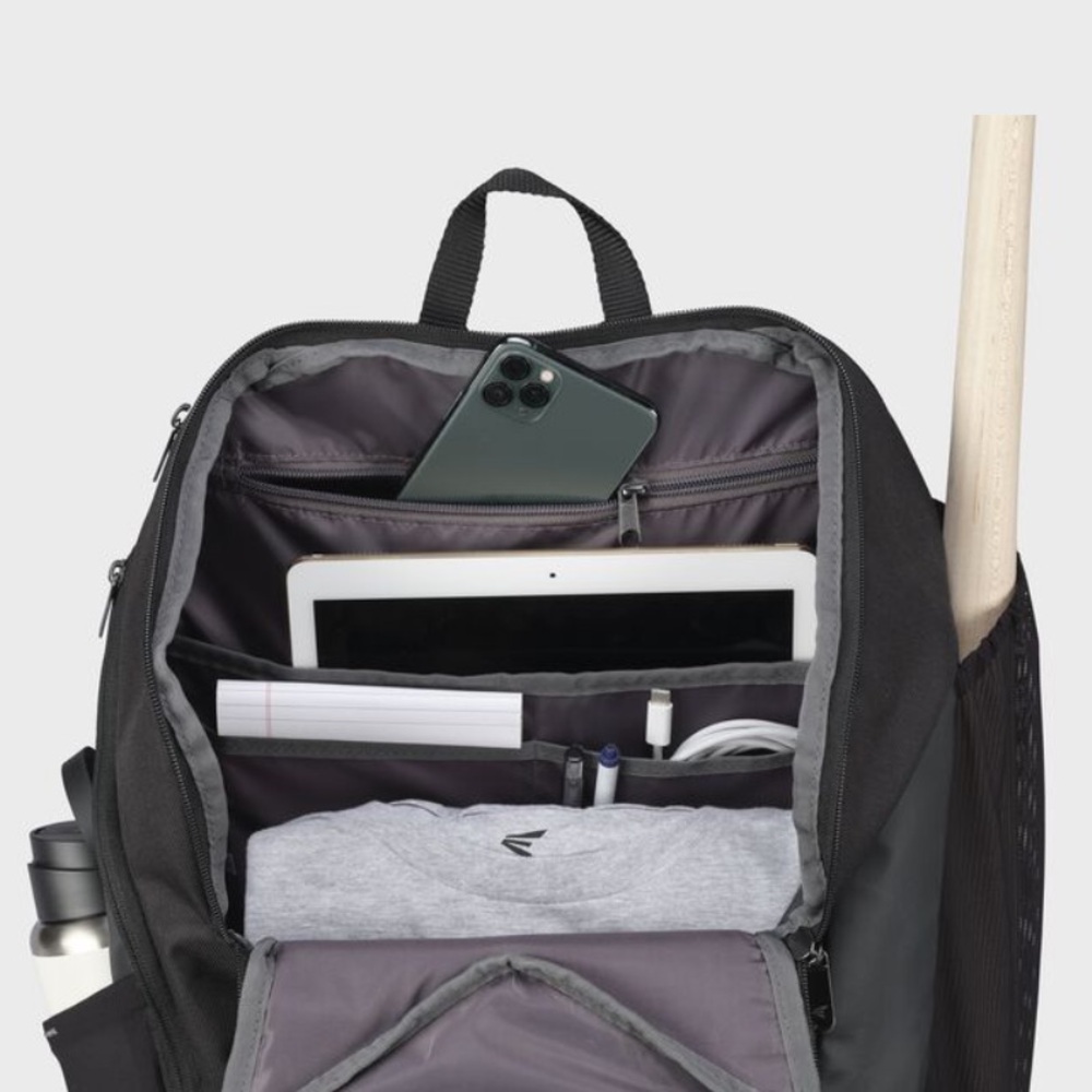 Easton Capital Black Baseball Backpack NWT - Picture 7 of 12